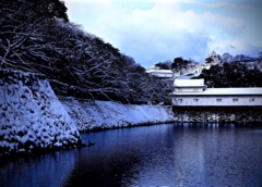 My hometown in snow, Hikone, Japan.jpg